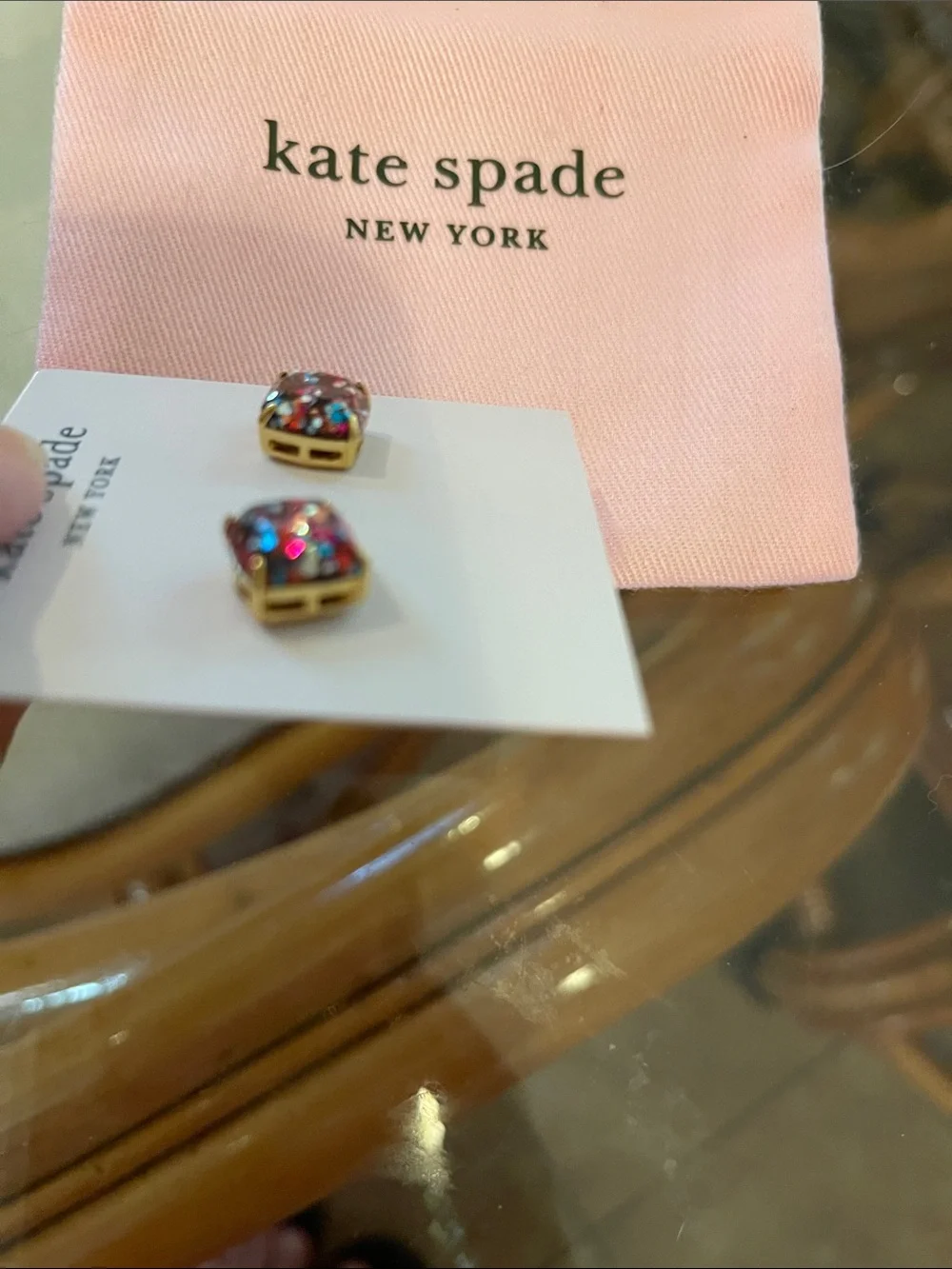 kate spade sparkly square